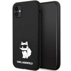 Karl Lagerfeld KLHCN61SNCHBCK iPhone 11| XR hardcase czarny|black Silicone Choupette цена и информация | Чехлы для телефонов | 220.lv