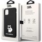 Telefona vāciņš Karl Lagerfeld KLHCN61SNCHBCK iPhone 11| XR, Silikona, Melns, Choupette cena un informācija | Telefonu vāciņi, maciņi | 220.lv