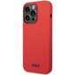 Tumi TUHCP14XSR iPhone 14 Pro Max 6,7" czerwony|red hardcase Liquid Silicone цена и информация | Telefonu vāciņi, maciņi | 220.lv