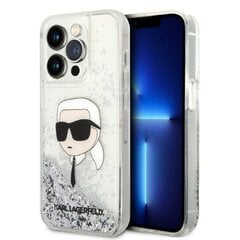 Karl Lagerfeld KLHCP14LLNKHCH iPhone 14 Pro 6,1" srebrny|silver hardcase Glitter Karl Head цена и информация | Чехлы для телефонов | 220.lv