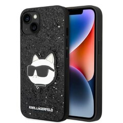 Karl Lagerfeld KLHCP14MG2CPK iPhone 14 Plus 6,7" czarny|black hardcase Glitter Choupette Patch цена и информация | Чехлы для телефонов | 220.lv