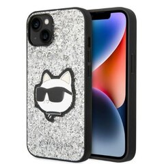 Karl Lagerfeld KLHCP14MG2CPS iPhone 14 Plus 6,7" srebrny|silver hardcase Glitter Choupette Patch цена и информация | Чехлы для телефонов | 220.lv