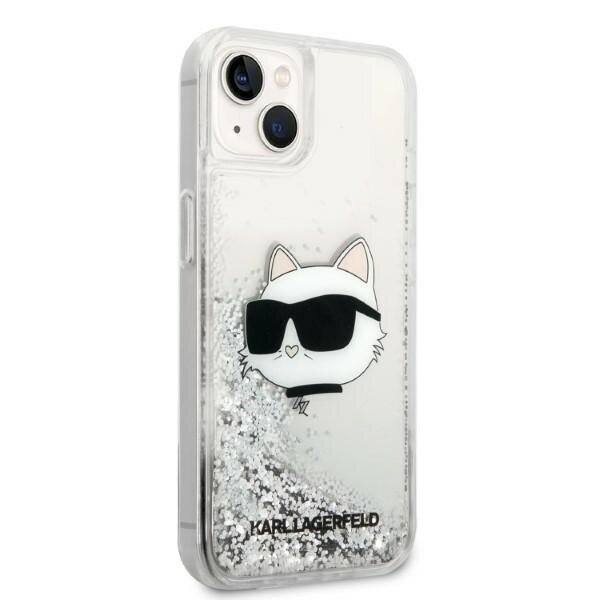 Telefona vāciņš Karl Lagerfeld KLHCP14MLNCHCS iPhone 14 Plus 6,7", Sudrabains spīdums, Choupette Head цена и информация | Telefonu vāciņi, maciņi | 220.lv