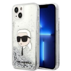 Karl Lagerfeld KLHCP14MLNKHCH iPhone 14 Plus 6,7" srebrny|silver hardcase Glitter Karl Head цена и информация | Чехлы для телефонов | 220.lv