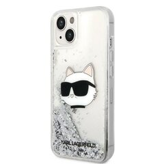 Telefona vāciņš Karl Lagerfeld KLHCP14SLNCHCS iPhone 14 6,1", Sudrabains spīdums, Choupette Head cena un informācija | Telefonu vāciņi, maciņi | 220.lv