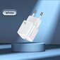 USAMS Ład. siec. 1xUSB-C T45 30W PD3.0 Fast Charging +kabel U63 USB-C|Lightning biały|white UXTZH02 (USAMS-UX) цена и информация | Lādētāji un adapteri | 220.lv