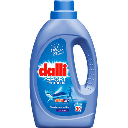 Dalli Sport + Outdoor šķidrs mazgāšanas līdzeklis sporta un brīvā laika apģērbam, 27 mazgāšanas reizēm, 1.1 l цена и информация | Veļas mazgāšanas līdzekļi | 220.lv