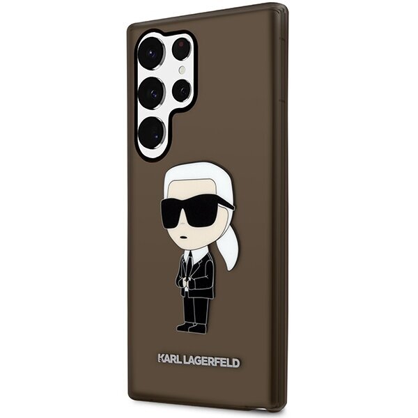 Telefona vāciņš Karl Lagerfeld KLHCS23LHNIKTCK S23 Ultra S918, Melns, Ikonik Karl Lagerfeld cena un informācija | Telefonu vāciņi, maciņi | 220.lv