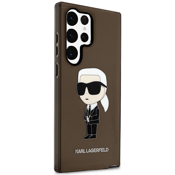 Telefona vāciņš Karl Lagerfeld KLHCS23LHNIKTCK S23 Ultra S918, Melns, Ikonik Karl Lagerfeld cena un informācija | Telefonu vāciņi, maciņi | 220.lv