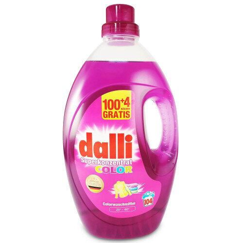 Dalli Color šķidrs koncentrēts mazgāšanas līdzeklis krāsainai veļai, 104 mazgāšanas reizēm, 3.65 l cena un informācija | Veļas mazgāšanas līdzekļi | 220.lv