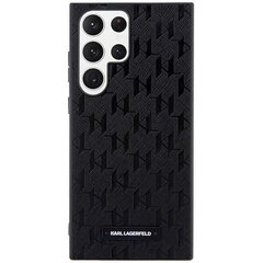 Karl Lagerfeld KLHCS23LSAKLHPK S23 Ultra S918 hardcase czarny|black Saffiano Mono Metal Logo цена и информация | Чехлы для телефонов | 220.lv