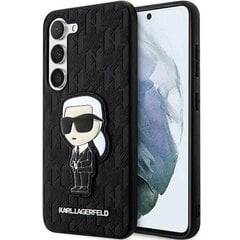 Telefona vāciņš Karl Lagerfeld KLHCS23MSAKLHKPK S23+ S916, Melns, Saffiano Monogram Ikonik cena un informācija | Telefonu vāciņi, maciņi | 220.lv