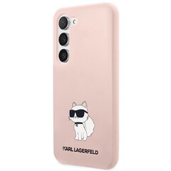 Karl Lagerfeld KLHCS23MSNCHBCP S23+ S916 hardcase różowy|pink Silicone Choupette цена и информация | Чехлы для телефонов | 220.lv
