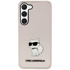 Karl Lagerfeld KLHCS23SHNCHTCP S23 S911 różowy|pink hardcase Ikonik Choupette цена и информация | Чехлы для телефонов | 220.lv