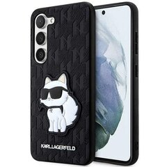 Telefona vāciņš Karl Lagerfeld KLHCS23SSAKLHCPK S23 S911, Melns, Saffiano Monogram Choupette цена и информация | Чехлы для телефонов | 220.lv