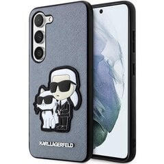 Karl Lagerfeld KLHCS23SSANKCPG S23 S911 hardcase szary|grey Saffiano Karl & Choupette цена и информация | Чехлы для телефонов | 220.lv