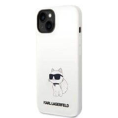 Karl Lagerfeld KLHMP14SSNCHBCH iPhone 14 6,1" hardcase biały|white Silicone Choupette MagSafe цена и информация | Чехлы для телефонов | 220.lv