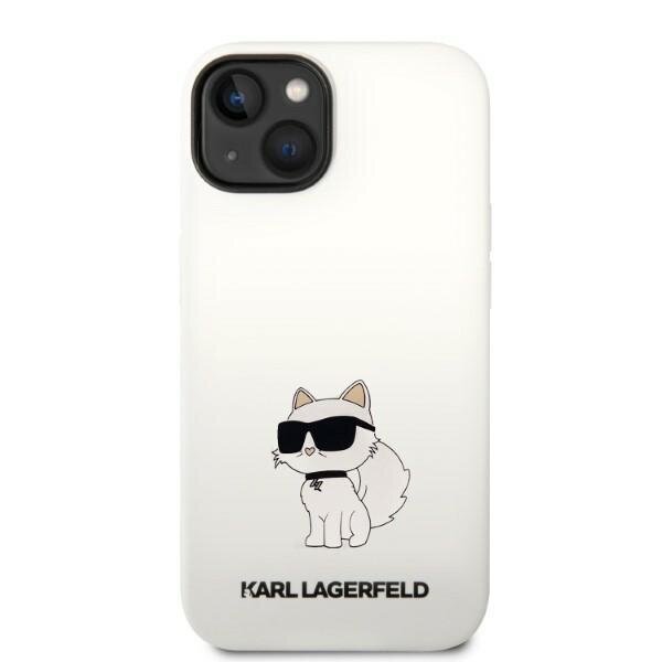 Telefona vāciņš Karl Lagerfeld KLHMP14SSNCHBCH iPhone 14 6,1", Balts, Silikona, Choupette MagSafe cena un informācija | Telefonu vāciņi, maciņi | 220.lv