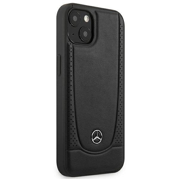 Telefona vāciņš Mercedes MEHCP14MARMBK iPhone 14 Plus 6,7" Melns, Ādas cena un informācija | Telefonu vāciņi, maciņi | 220.lv
