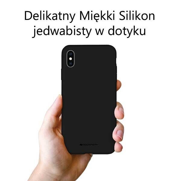 Telefona vāciņš Mercury, Silikona, piemērots iPhone 14 Pro 6,1" Melns cena un informācija | Telefonu vāciņi, maciņi | 220.lv