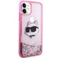 Telefona vāciņš Karl Lagerfeld KLHCN61LNCHCP iPhone 11| XR, Rozā spīdums, Choupette Head cena un informācija | Telefonu vāciņi, maciņi | 220.lv