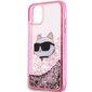 Telefona vāciņš Karl Lagerfeld KLHCN61LNCHCP iPhone 11| XR, Rozā spīdums, Choupette Head цена и информация | Telefonu vāciņi, maciņi | 220.lv