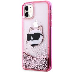 Karl Lagerfeld KLHCN61LNCHCP iPhone 11| XR różowy|pink hardcase Glitter Choupette Head цена и информация | Чехлы для телефонов | 220.lv