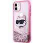 Telefona vāciņš Karl Lagerfeld KLHCN61LNCHCP iPhone 11| XR, Rozā spīdums, Choupette Head цена и информация | Telefonu vāciņi, maciņi | 220.lv