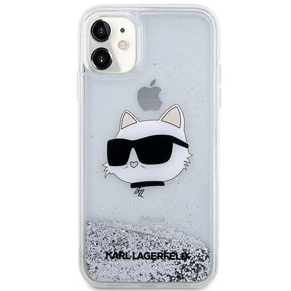 Telefona vāciņš Karl Lagerfeld KLHCN61LNCHCS iPhone 11| XR, Sudrabains spīdums, Choupette Head цена и информация | Telefonu vāciņi, maciņi | 220.lv