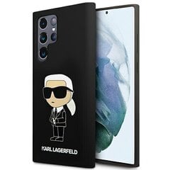 Karl Lagerfeld KLHCS23LSNIKBCK S23 Ultra S918 hardcase czarny|black Silicone Ikonik цена и информация | Чехлы для телефонов | 220.lv