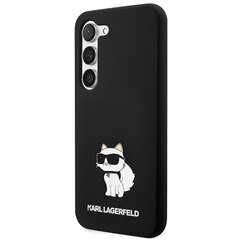 Karl Lagerfeld KLHCS23MSNCHBCK S23+ S916 hardcase czarny|black Silicone Choupette цена и информация | Чехлы для телефонов | 220.lv