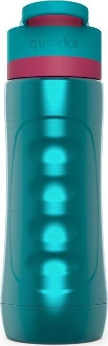 Pudele Quokka Spring Ebony, 600 ml, tirkīza krāsas цена и информация | Ūdens pudeles | 220.lv