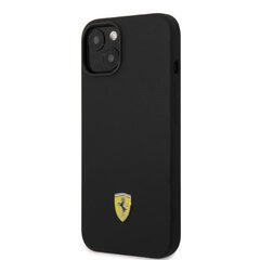 Ferrari FEHMSIP14MBK iPhone 14 Plus 6,7" czarny|black hardcase Silicone Metal Logo Magsafe cena un informācija | Telefonu vāciņi, maciņi | 220.lv