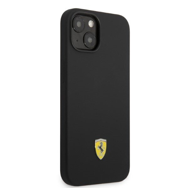 Ferrari FEHMSIP14SBK iPhone 14 6,1" czarny|black hardcase Silicone Metal Logo Magsafe cena un informācija | Telefonu vāciņi, maciņi | 220.lv