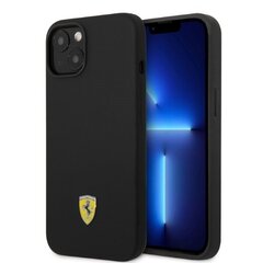 Ferrari FEHMSIP14SBK iPhone 14 6,1" czarny|black hardcase Silicone Metal Logo Magsafe цена и информация | Чехлы для телефонов | 220.lv