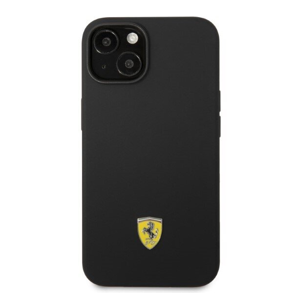 Ferrari FEHMSIP14SBK iPhone 14 6,1" czarny|black hardcase Silicone Metal Logo Magsafe cena un informācija | Telefonu vāciņi, maciņi | 220.lv