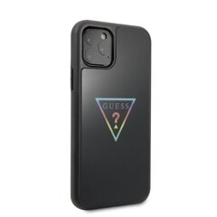 Guess GUHCN58TRMLBK iPhone 11 Pro czarny|black hard case Triangle Glitter cena un informācija | Telefonu vāciņi, maciņi | 220.lv