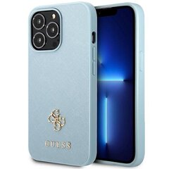 Guess GUHCP13LPS4MB iPhone 13 Pro | 13 6,1" niebieski|blue hardcase Saffiano 4G Small Metal Logo цена и информация | Чехлы для телефонов | 220.lv