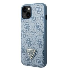Guess GUHCP13MP4TPB iPhone 13 6,1" niebieski|blue hardcase 4G Triangle Logo Cardslot цена и информация | Чехлы для телефонов | 220.lv