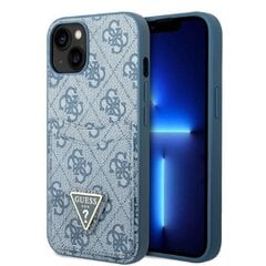 Guess GUHCP13MP4TPB iPhone 13 6,1" niebieski|blue hardcase 4G Triangle Logo Cardslot cena un informācija | Telefonu vāciņi, maciņi | 220.lv