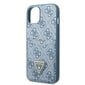Guess GUHCP13MP4TPB iPhone 13 6,1" niebieski|blue hardcase 4G Triangle Logo Cardslot cena un informācija | Telefonu vāciņi, maciņi | 220.lv