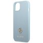 Guess GUHCP13MPS4MB iPhone 13 6,1" niebieski|blue hardcase Saffiano 4G Small Metal Logo цена и информация | Telefonu vāciņi, maciņi | 220.lv