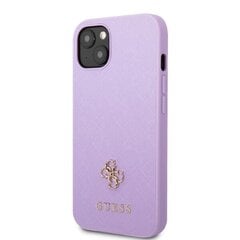 Guess GUHCP13MPS4MU iPhone 13 6,1" purpurowy|purple hardcase Saffiano 4G Small Metal Logo цена и информация | Чехлы для телефонов | 220.lv