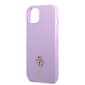 Guess GUHCP13SPS4MU iPhone 13 mini 5,4" purpurowy|purple hardcase Saffiano 4G Small Metal Logo cena un informācija | Telefonu vāciņi, maciņi | 220.lv