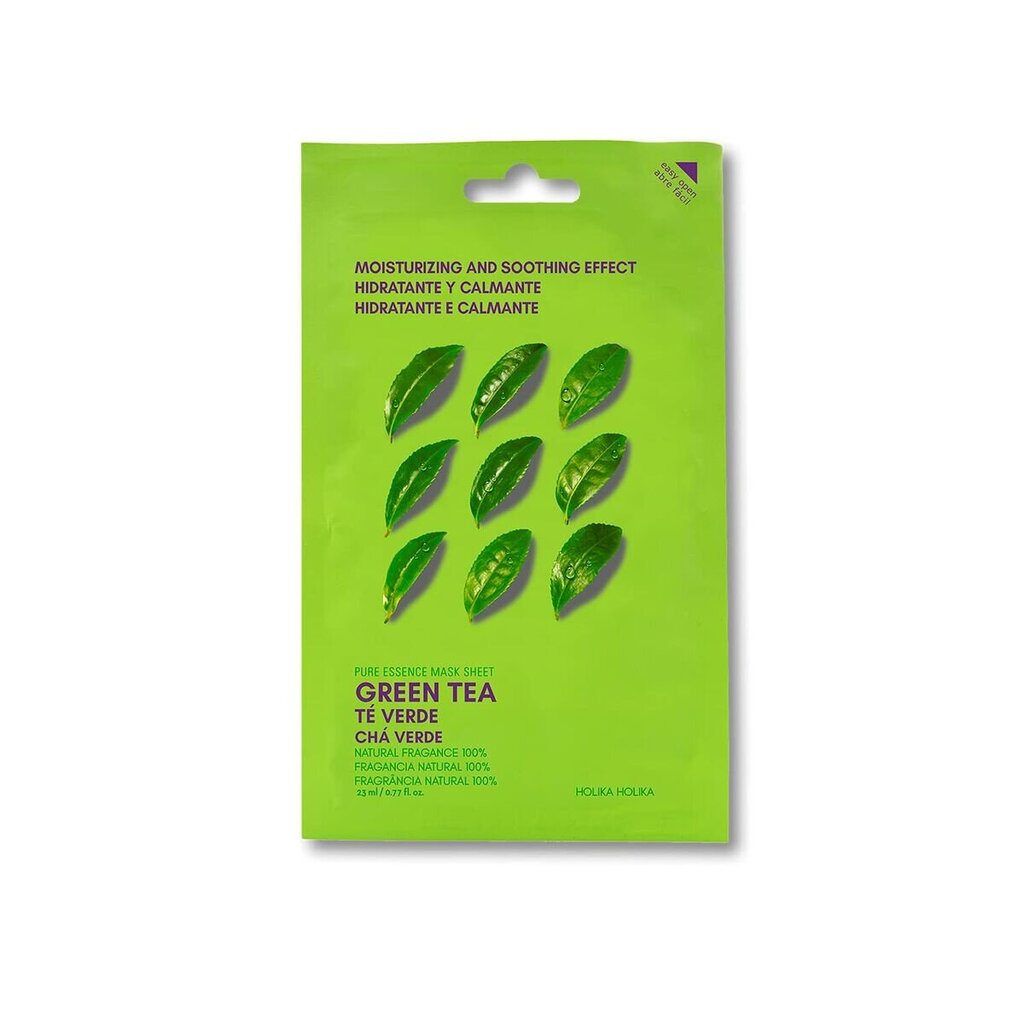 Sejas maska Holika Holika Pure Essence Green Tea (23 ml) цена и информация | Sejas maskas, acu maskas | 220.lv