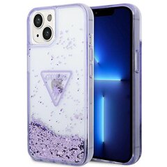 Guess GUHCP14MLFCTPU iPhone 14 Plus 6,7" fioletowy|purple hardcase Liquid Glitter Palm Collection цена и информация | Чехлы для телефонов | 220.lv