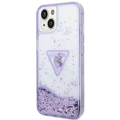 Guess GUHCP14MLFCTPU iPhone 14 Plus 6,7" fioletowy|purple hardcase Liquid Glitter Palm Collection цена и информация | Чехлы для телефонов | 220.lv
