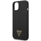 Guess GUHCP14MSLTGK iPhone 14 Plus 6,7" czarny|black hardcase Silicone Triangle cena un informācija | Telefonu vāciņi, maciņi | 220.lv