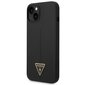 Guess GUHCP14MSLTGK iPhone 14 Plus 6,7" czarny|black hardcase Silicone Triangle cena un informācija | Telefonu vāciņi, maciņi | 220.lv