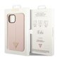 Guess GUHCP14MSLTGP iPhone 14 Plus 6,7" różowy|pink hardcase Silicone Triangle cena un informācija | Telefonu vāciņi, maciņi | 220.lv